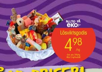EKO lösviktsgodis erbjuda