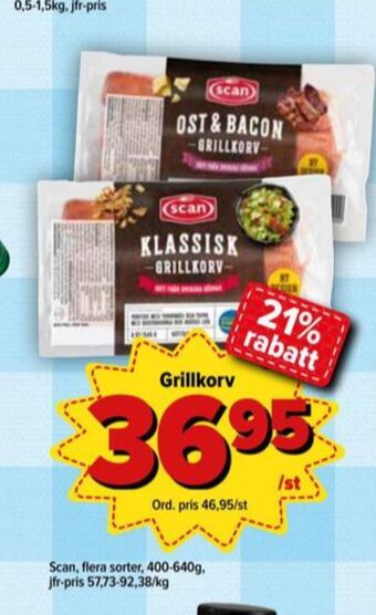 Östenssons Scan grillkorv erbjuda