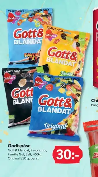 DollarStore Gott & blandat familie guf godispåsar erbjuda