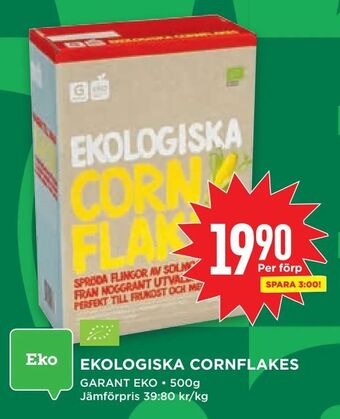 Willys Ekologiska cornflakes erbjuda