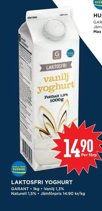 Willys Laktosfri yoghurt erbjuda