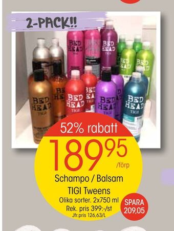 EKO Schampo / Balsam TIGI Tweens erbjuda