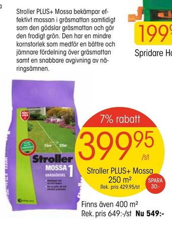 EKO Stroller PLUS+ Mossa 250 m² erbjuda