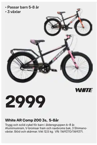 XXL White AR Comp 200 3s, 5-8år erbjuda