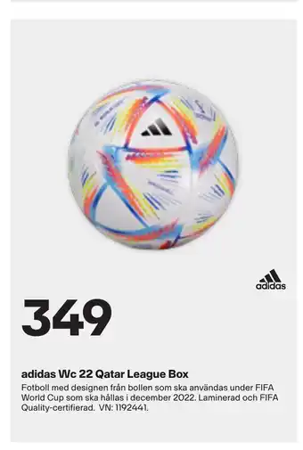 XXL adidas Wc 22 Qatar League Box erbjuda