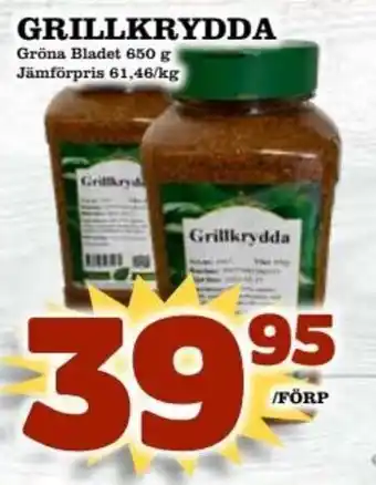 Grillkrydda Gröna Bladet 650 g