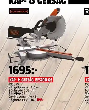 Bauhaus Kap- & gersåg bes700-qs erbjuda