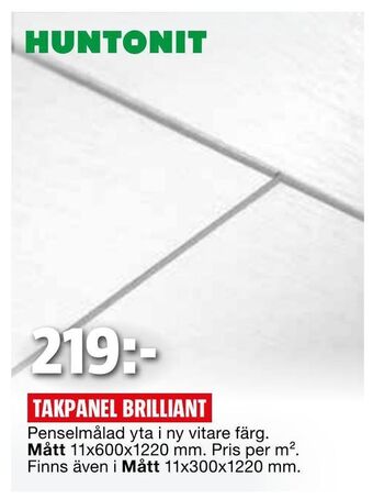 Bauhaus Takpanel brilliant erbjuda