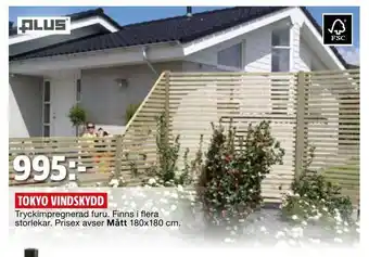 Bauhaus Tokyo vindskydd erbjuda