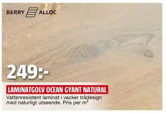 Bauhaus Laminatgolv ocean gyant natural erbjuda