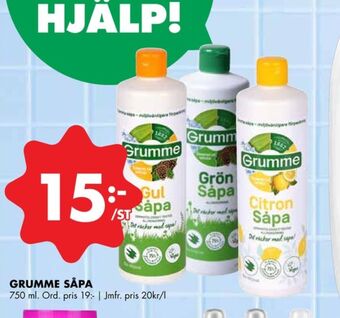 ÖoB Grumme såpa erbjuda