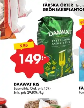 Daawat basmatiris