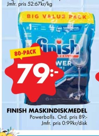 ÖoB Finish diskmaskintabs erbjuda