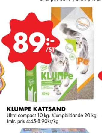 ÖoB Klumpe kattsand erbjuda