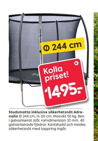 Rusta Adrenalin studsmatta/trampolin erbjuda