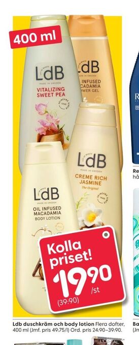Rusta Ldb bodylotion erbjuda