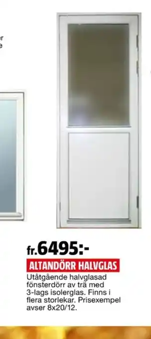 Isomatic ytterdörrar