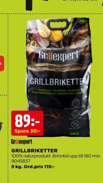 Grillexpert grillkol/briketter