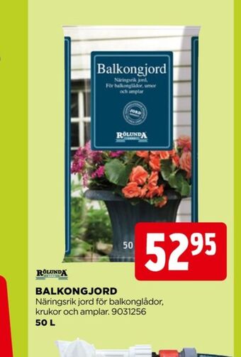 Jem&Fix Rölunda plantjord erbjuda