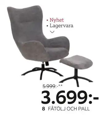 XXXLutz Fåtölj och pall erbjuda