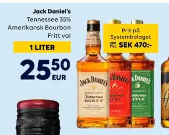 Border Shop Jack daniels whisky erbjuda