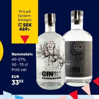 Border Shop Rammstein gin erbjuda