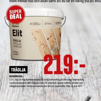 XL-Bygg Elit träolja erbjuda
