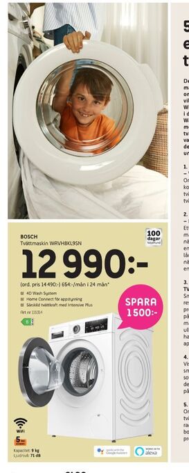 Elon Bosch tvättmaskin erbjuda