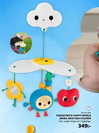 Lekia Fisher price happy world mobil med fina figurer erbjuda