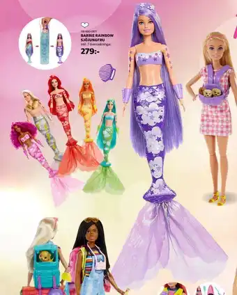 Lekia Barbie rainbow sjöjungfru erbjuda