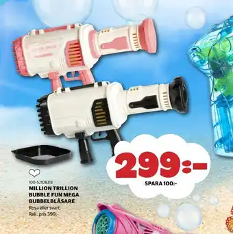 Lekia Million trillion bubble fun mega bubbelblåsare erbjuda
