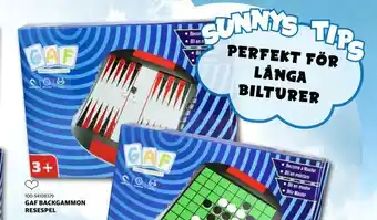 Lekia Gaf backgammon resespel erbjuda