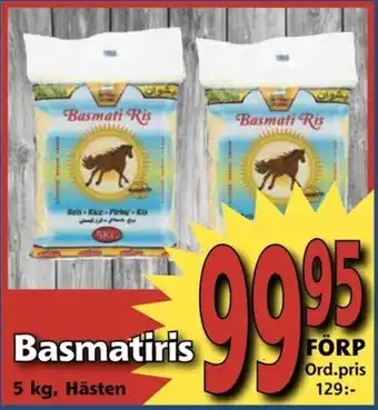 Supergrossen Basmatiris 5 kg, Hästen erbjuda