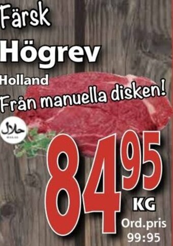 Supergrossen Färsk Högrev erbjuda