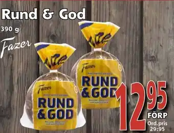 Supergrossen Fazer Rund & God 390 g erbjuda