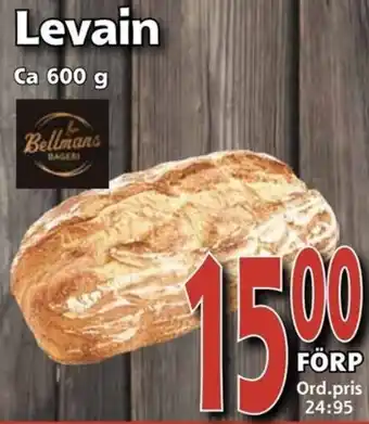 Supergrossen Bellman's Levain ca 600 g erbjuda