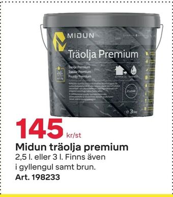 Byggmax Midun träolja premium erbjuda
