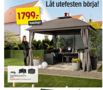 Jula Axley paviljong erbjuda