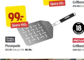 Jula Burns & barkles pizzaspade erbjuda