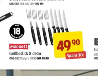 Jula Menuett bestick erbjuda