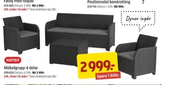 Jula Keter utemöbler erbjuda