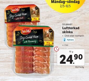 Lidl Lufttorkad skinka erbjuda