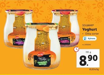 Lidl Yoghurt erbjuda