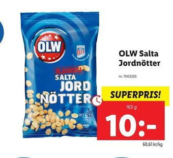 Lidl OLW Salta Jordnötter erbjuda