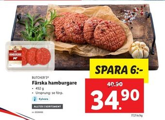 Lidl Färska hamburgare erbjuda