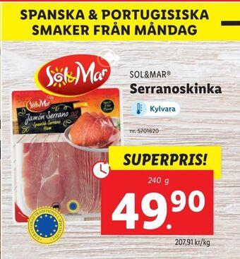 Lidl Serranoskinka erbjuda