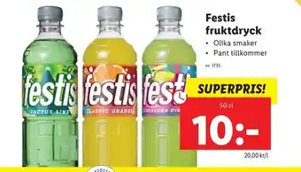 Lidl Festis fruktdryck erbjuda
