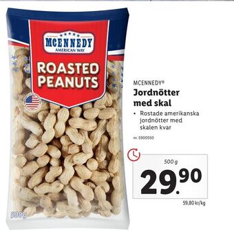 Lidl Jordnötter med skal erbjuda