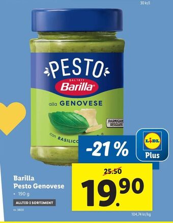 Lidl Barilla Pesto Genovese erbjuda