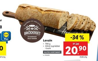 Lidl Levain erbjuda
